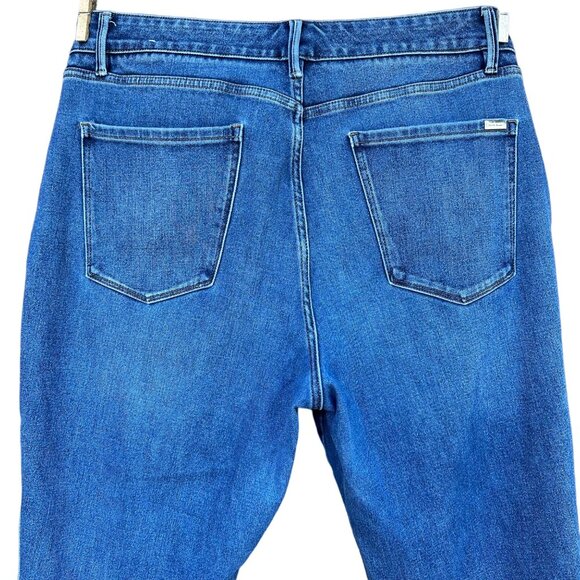 White House Black Market The Sculpt Straight Crop Distressed High Rise Jeans Siz - Picture 10 of 14